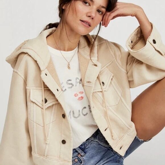 Free People XS Earl Grey Tea Dreamers Jacket - Picture 1 of 5